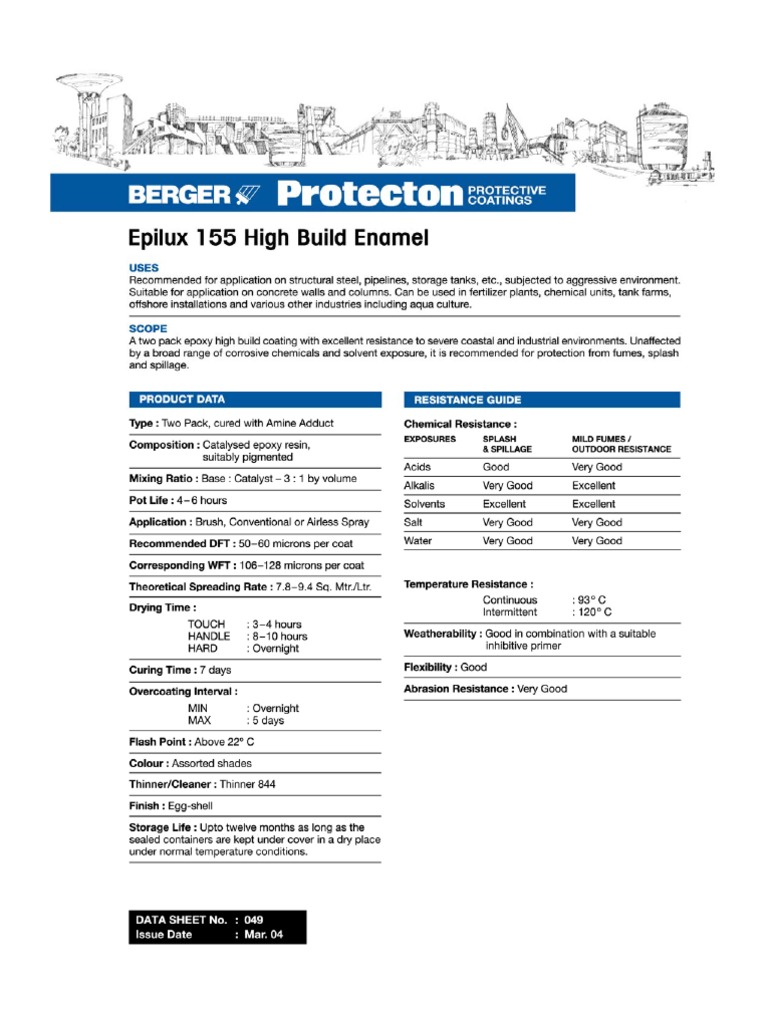 DS 049 Epilux 155 High Build Enamel PDF