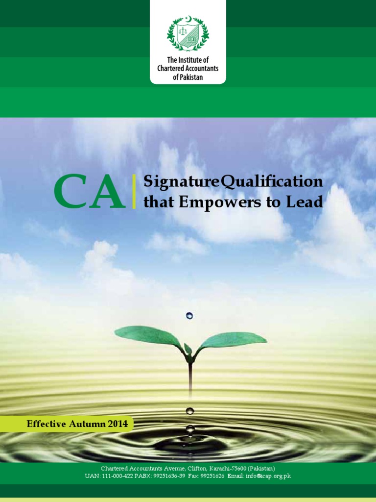 ICAP Education Scheme 2013 PDF Accounting Postgraduate Education