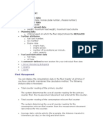 Fleet Management: Identification Data Measurement Data Transport-Relevant Data Planning Data Further Attributes