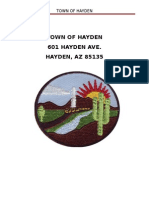 Hayden Town Policy