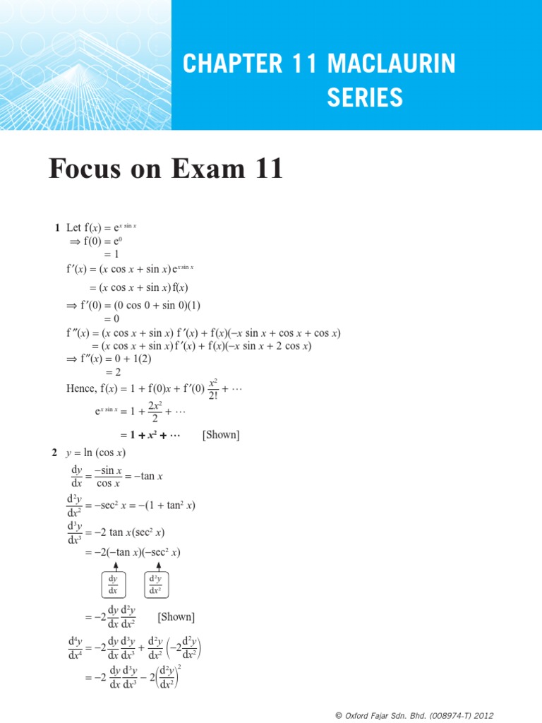 Chapter 11 Maclaurin Series Pdf