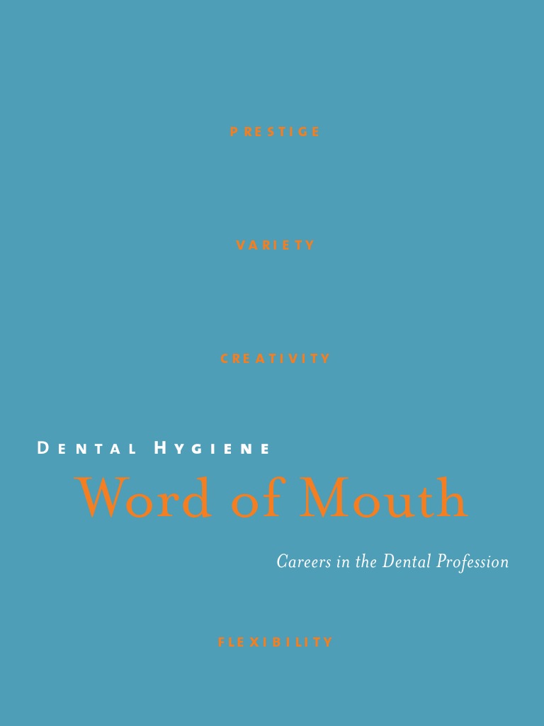 Brochure Dental Hygiene Dental Hygienist Oral Hygiene