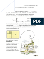 Fibonacci Sequence and Its Applications in Architecture