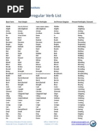 100 Common English Verbs List | PDF | Verb | Languages