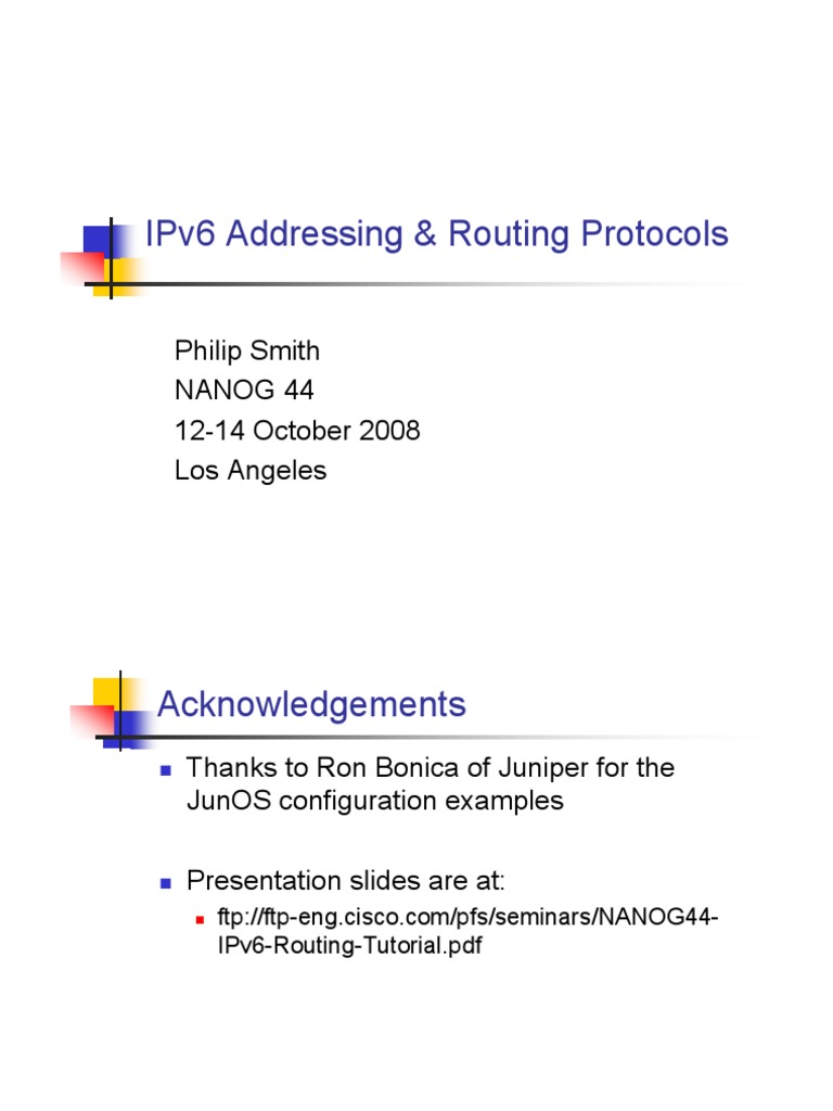IPv6 Addressing & Routing Protocols | PDF | I Pv6 | Ip Address