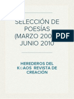 Selección de Poesías (Marzo 2006-Junio 2010)