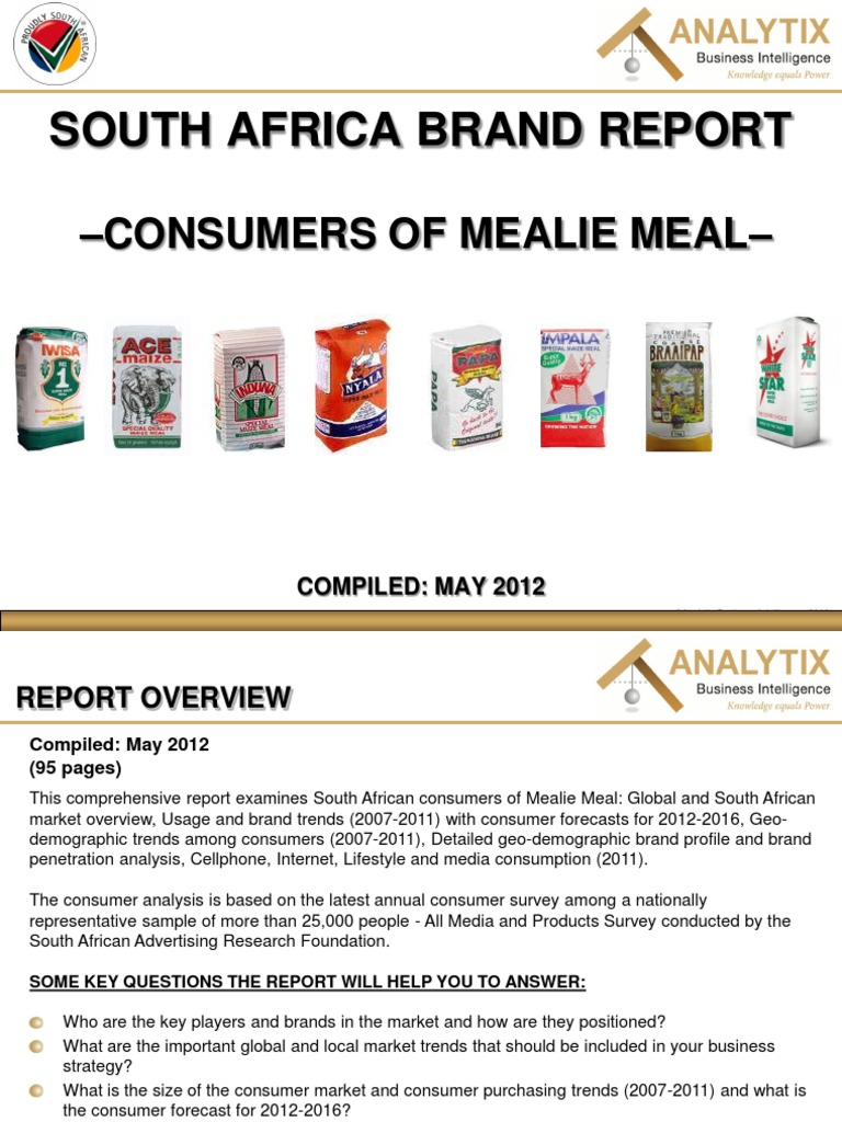 South African Mealie Meal brands Maize Brand