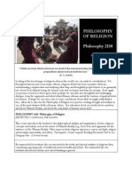 Philo 2150 - Philosophy of Religion