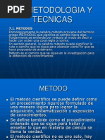 Vii.metodologia y Tecnicas