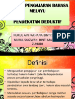 Pendekatan Deduktif