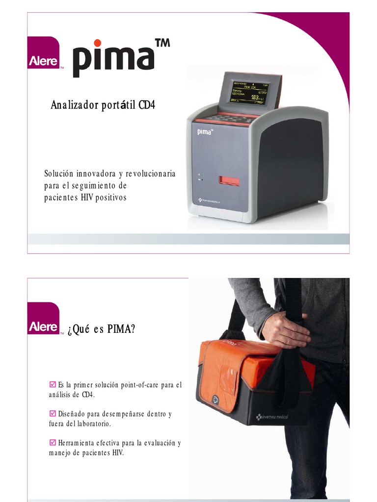 Analizador PIMA para conteo de CD4 | PDF | Anticuerpo | Linfocitos