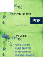 Procedure Text: How To Make