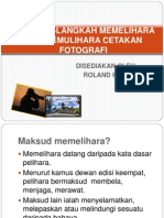 Memelihara Cetakan Foto