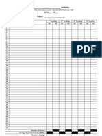 Raw Score and Equivalent Grade of Periodical Test