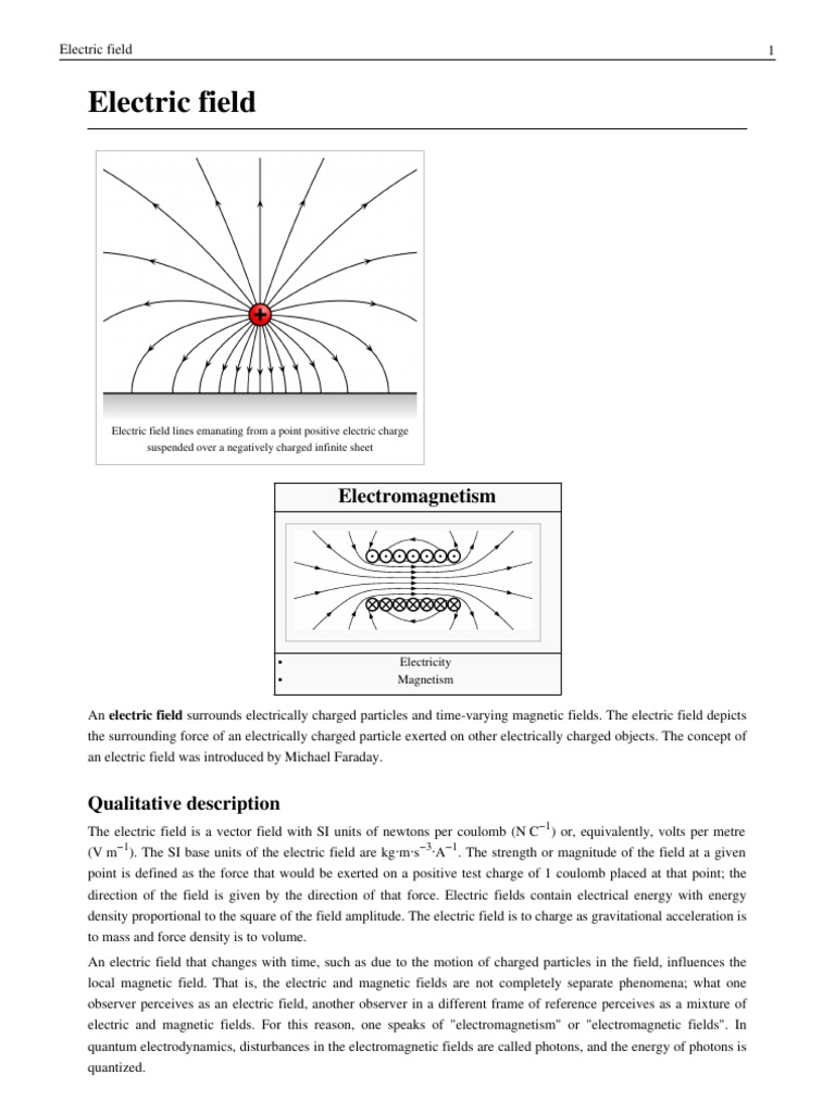 Electric Field | PDF | Electric Field | Field (Physics)