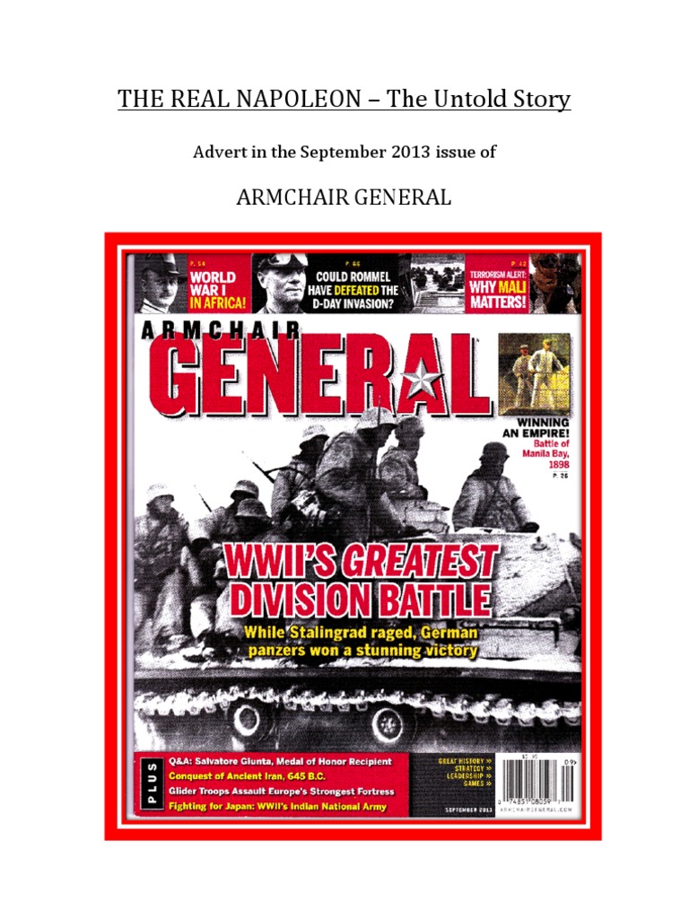 The Real Napoleon The Untold Story in Armchair General PDF