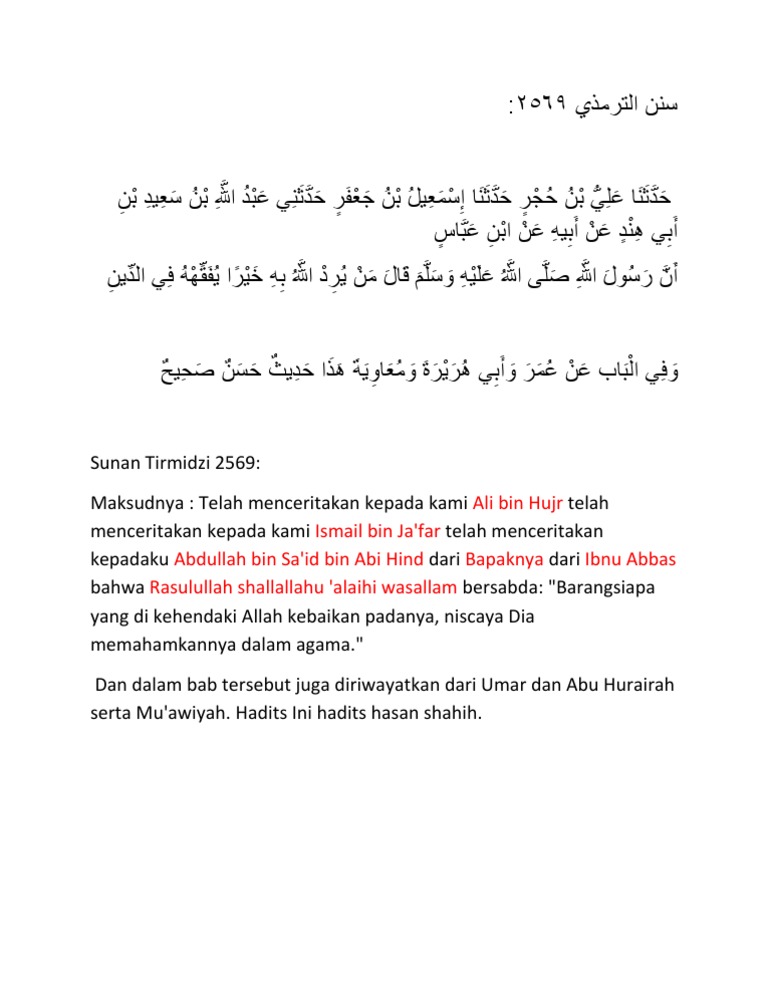 Sanad Dan Matan Hadis Pdf