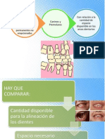 Análisis de Espacio en Dentición Mixta de Tanaka