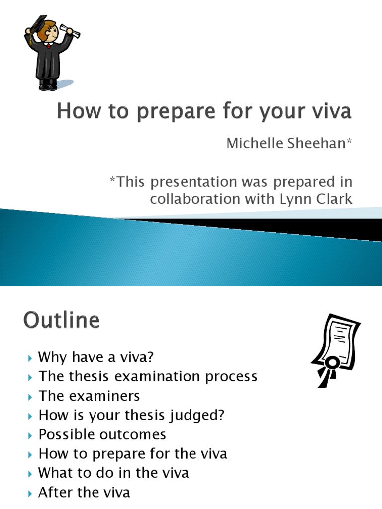 how to prepare for thesis viva