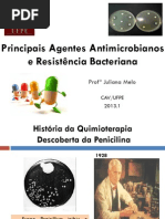 aula principais agentes antimicrobianos e resistência bacteriana