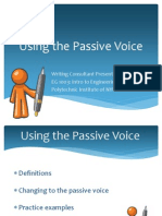 Using The Passive Voice