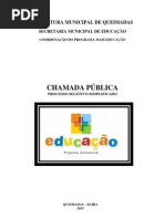 CHAMADA PÚBLICA