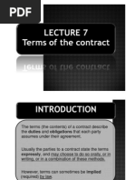 Lecture 7A - Terms of Contract (B&W)