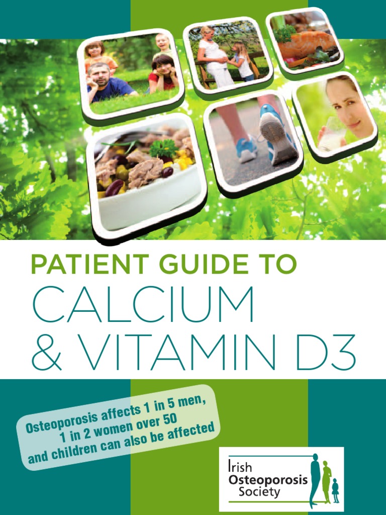 Calcium Vitamin D PDF Osteoporosis Vitamin D