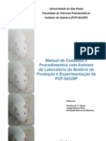 Manual de Cuidados e Procedimentos Com Animais de Laboratorio Do Bioterio de Producao e Experimentacao Da FCF-IQUSP