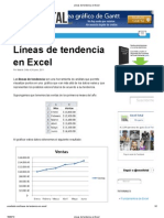 Líneas de tendencia en Excel