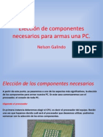 Elección de Componentes Necesarios para Armas Una PC