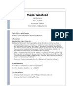 Resume-Maria Winstead