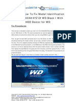 Tutorial: How To Fix Model Identification Error XXXXXX#XYZ of WD Black I With HDD Doctor For WD