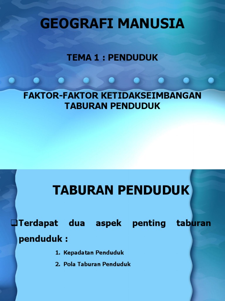 Faktor2 Ketidakseimbangan Taburan Penduduk Pdf