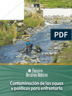 Contaminacion de Las Aguas y Politicas para Enfrentarla