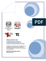 Procesos en Termodinámica