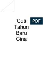 Cuti Tahun Baru Cina