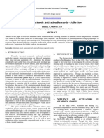 Aluminium anode activation research