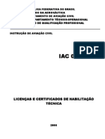 Licenças e Certificados de Habilitação Tecnica