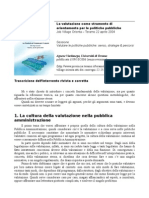 Valutazione e culture del lavoro nella pubblica amministrazione (2004)