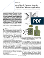 Switched Parasitic Dipole Antenna Array For High-Data-Rate Body-Worn Wireless Applications