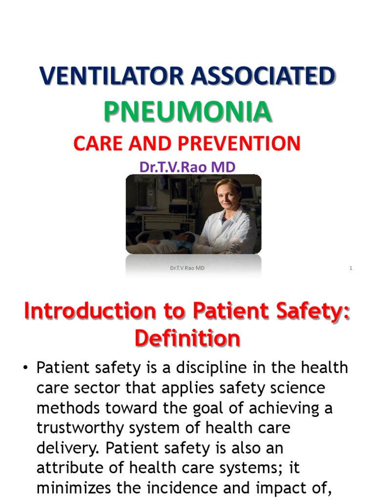 Ventilator Associated Infections VENTILATOR ASSOCIATED PNEUMONIA CARE AND PREVENTION PDF