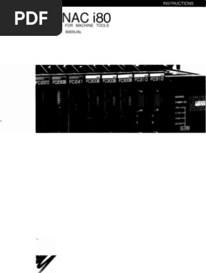 Yasnac I 80 Manual Heat Exchanger Numerical Control