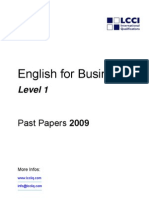 EFB1 Past Papers 2009