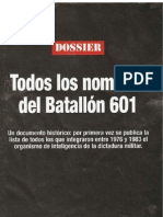 Nómina Del Batallón 601