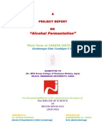 Alcohal Fermantation'': A Project Report ON