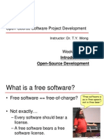 Open-Source Software Project Development Instructor: Dr. T.Y. Wong Week