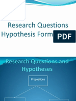7. Research Questions and Hypotheses