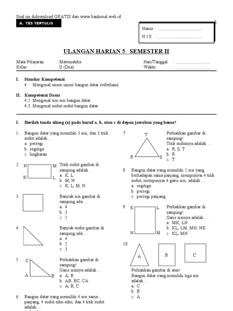 13+ Contoh Soal Bangun Ruang Kelas 2 - Kumpulan Contoh Soal