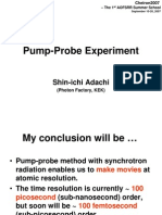 Pump Probe Experiment